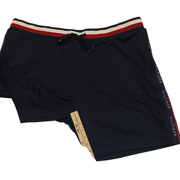 Tommy Hilfiger Sweat Shorts Mens Size 2XL Blue Performance Athletic Casual Y2K - Picture 8 of 10